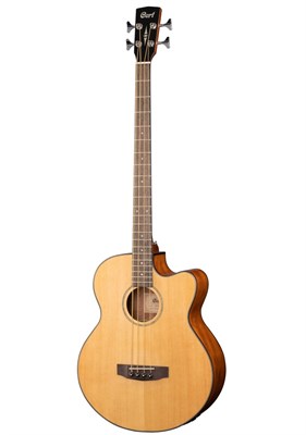 Электро-акустическая бас-гитара Cort AB850F-NAT-BAG 1112