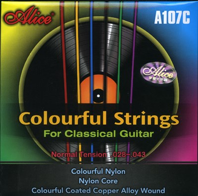 Разноцветные струны для классической гитары Alice AC107C-N - фото 6720