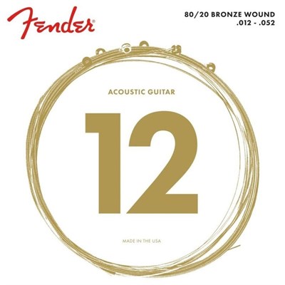 Стальные струны FENDER STRINGS NEW ACOUSTIC 70L 80/20 BRNZ BALL END 12-52 0327 - фото 9082