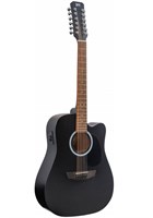 12-струнная электро-акустическая гитара JET JDEC-255/12 BKS 1108