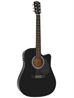 Электро-акустическая гитара FENDER SQUIER SA-105CE BLACK 0175