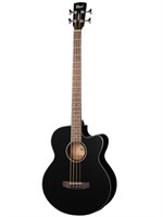 Электро-акустическая бас-гитара Cort AB850F-BK-BAG 0144