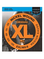 Струны для 5-струнной бас-гитары D`Addario EXL160-5XL 50-135 0450