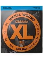 Струны для бас-гитары 50-105 D`Addario EXL160 XL NICKEL WOUN 0445