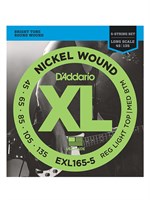Струны для 5-струнной бас-гитары D`Addario EXL165-5XL 45-135 0449