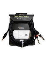 Кабель 3.5мм стерео - 2х6.3мм моно, 3м, Soundking BB317-3M 0230